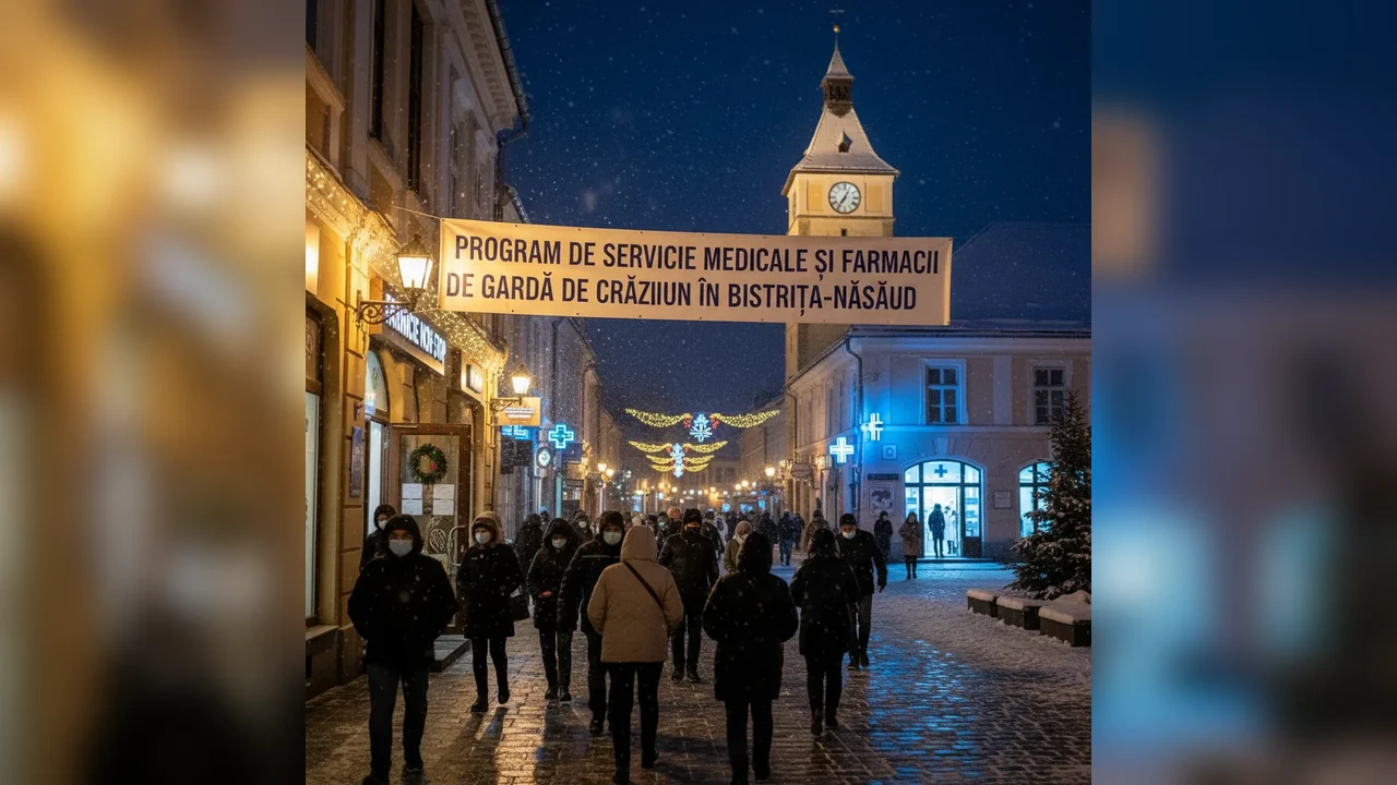 Programul serviciilor medicale și al farmaciilor de gardă de Crăciun în Bistrița