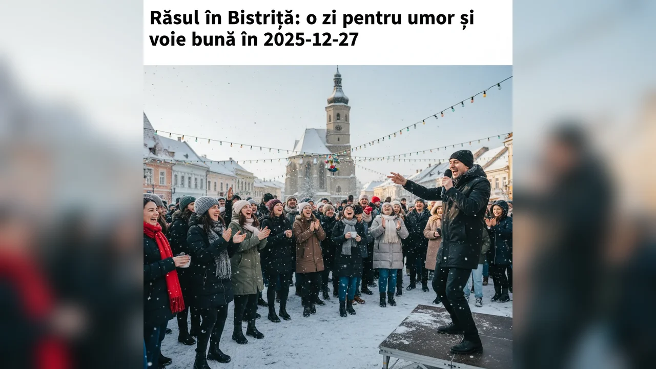 Râsul în Bistrița: o zi pentru umor și voie bună în 2025-12-27