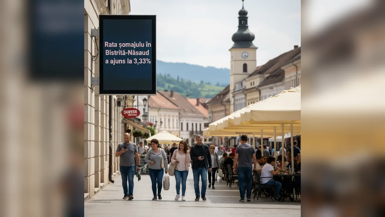 Rata șomajului în Bistrița a ajuns la 3,33%: persoanele peste 55 de ani, cele mai afectate