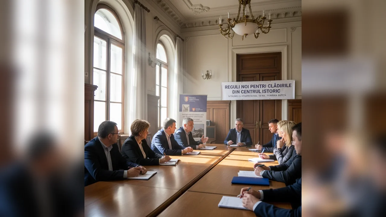 Reguli noi pentru centrul istoric: Întâlnire cu proprietarii