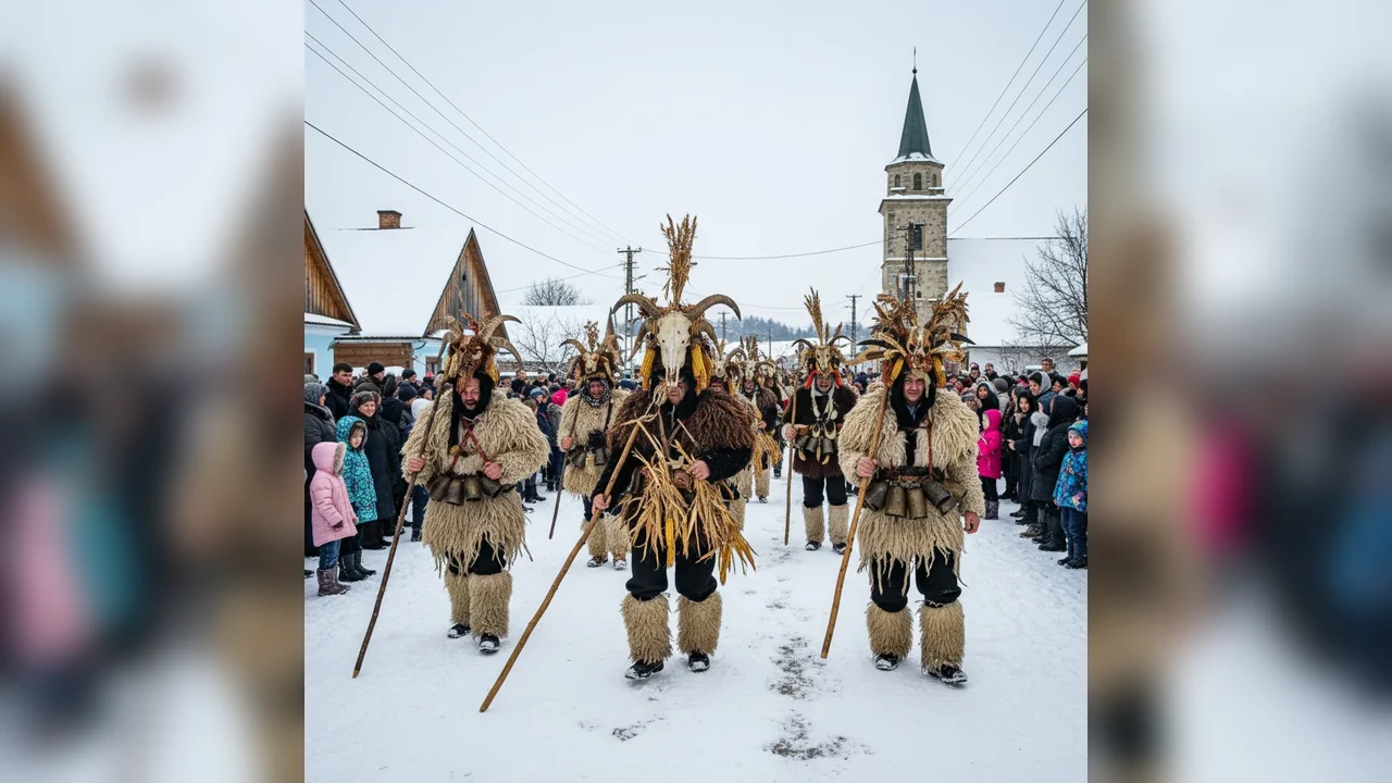 Ritualul „Hâzii de la Chintelnic”, obicei de Ajunul Bobotezei în Bistrița