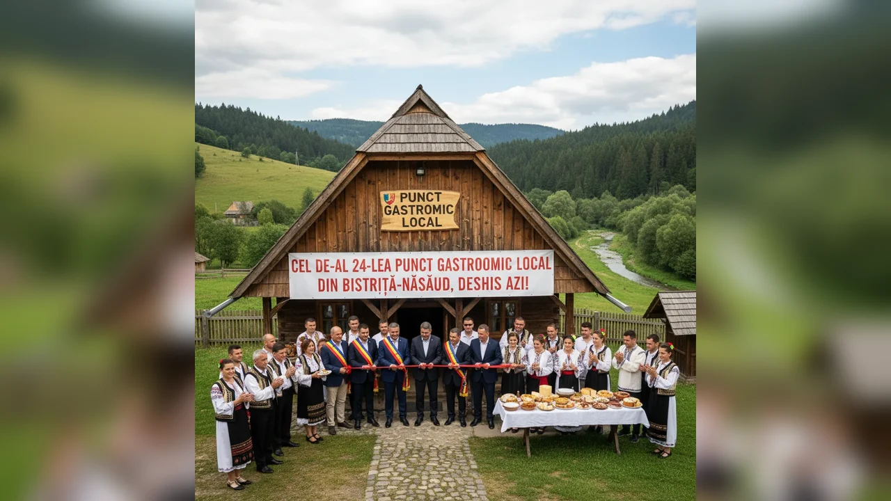 S-a inaugurat astăzi al 24-lea punct gastronomic local din județul Bistrița-Năsăud