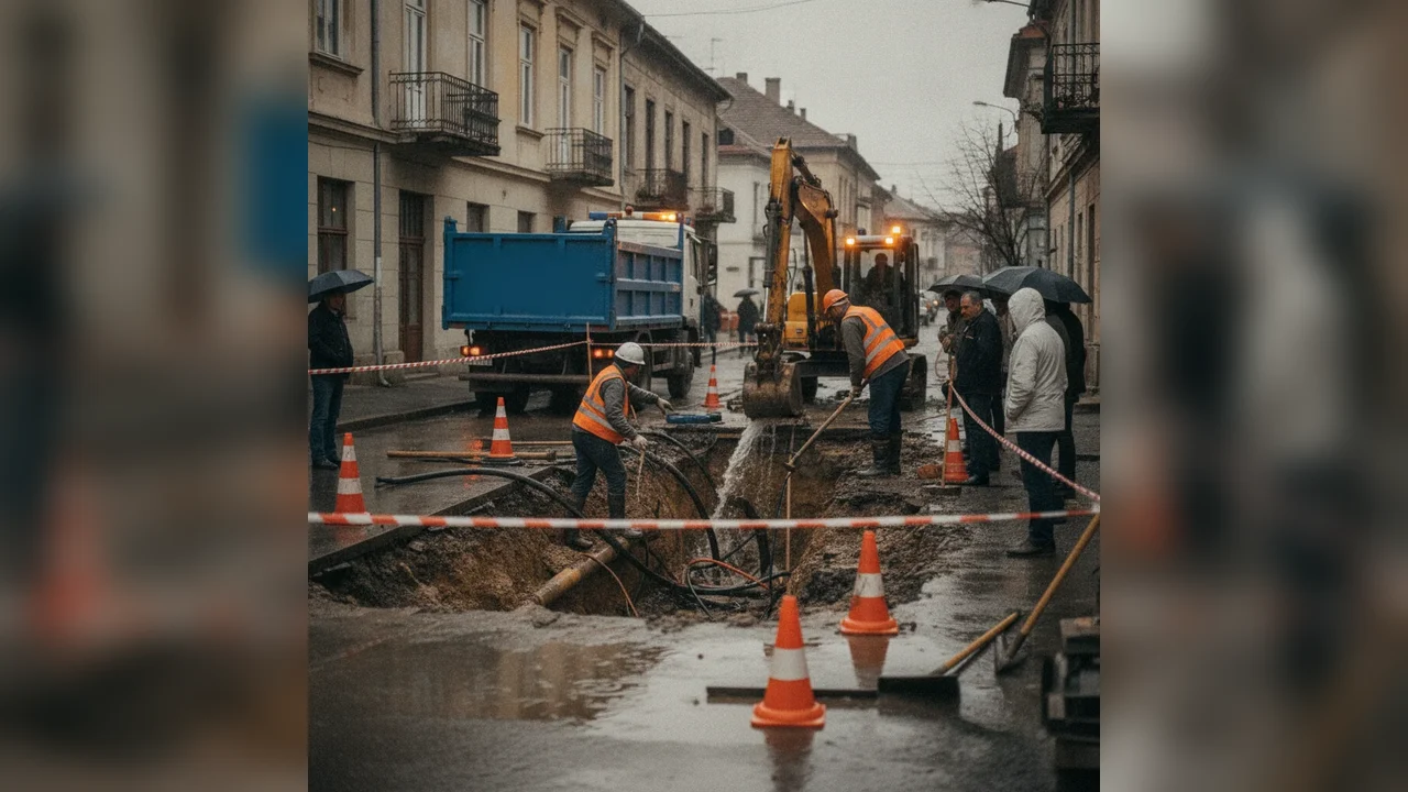 Sistare apă în Cartierul Unirea, Bistrița azi