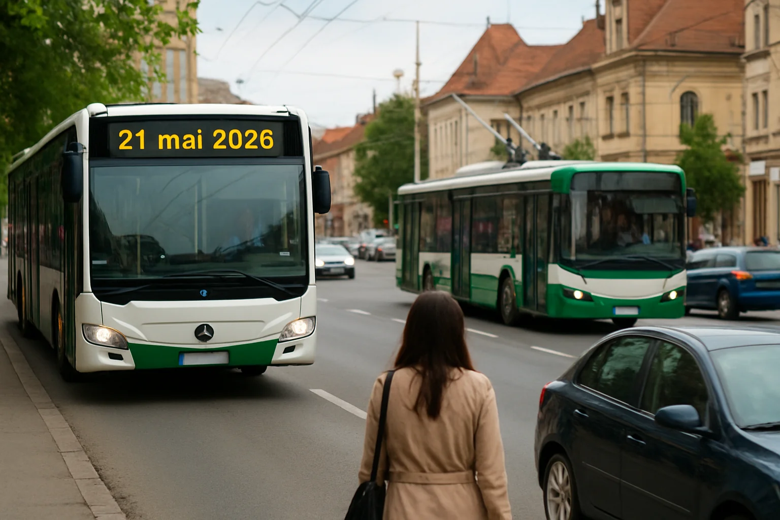 Situația traficului și transportului public în Bistrița – 21 mai 2026