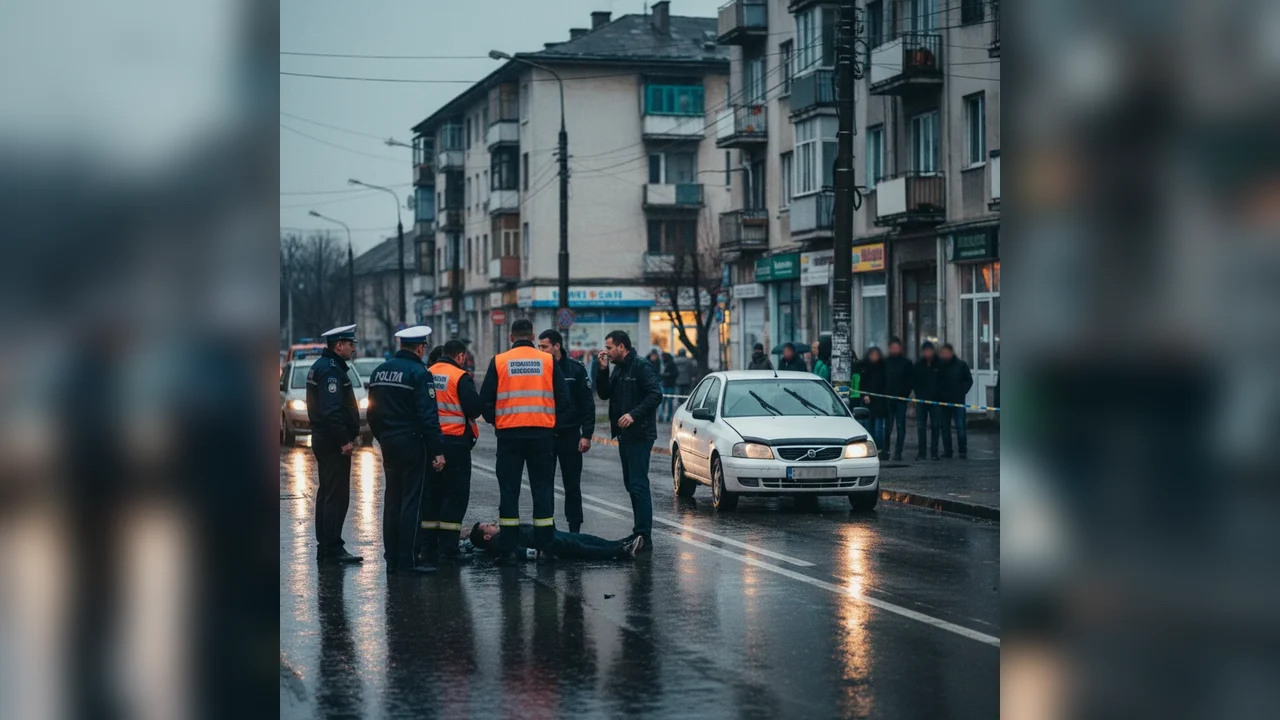Șofer accidentat un bărbat și mutat mașina ulterior