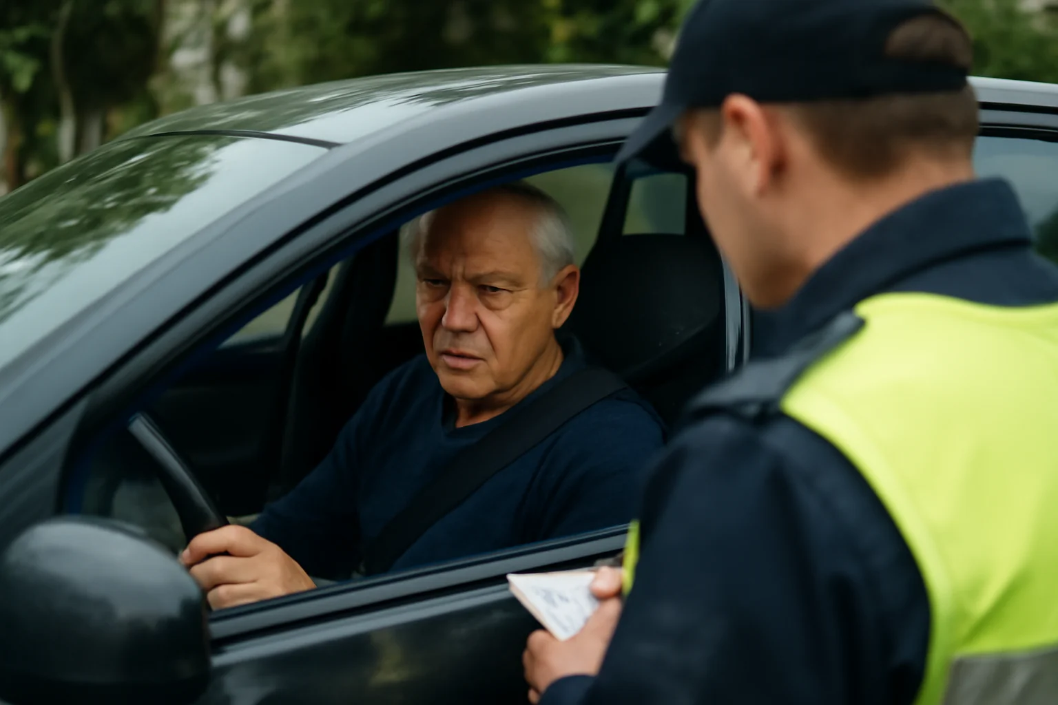 Șofer de peste 60 de ani, depistat la volan pe DJ 172G, deși avea interdicție judecătorească de a conduce – caz în județul Bistrița-Năsăud