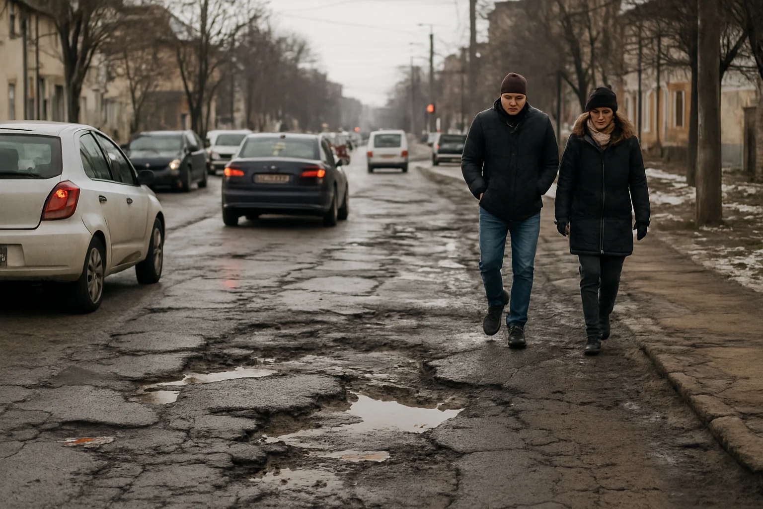 Starea infrastructurii rutiere din Bistrița în ianuarie 2026