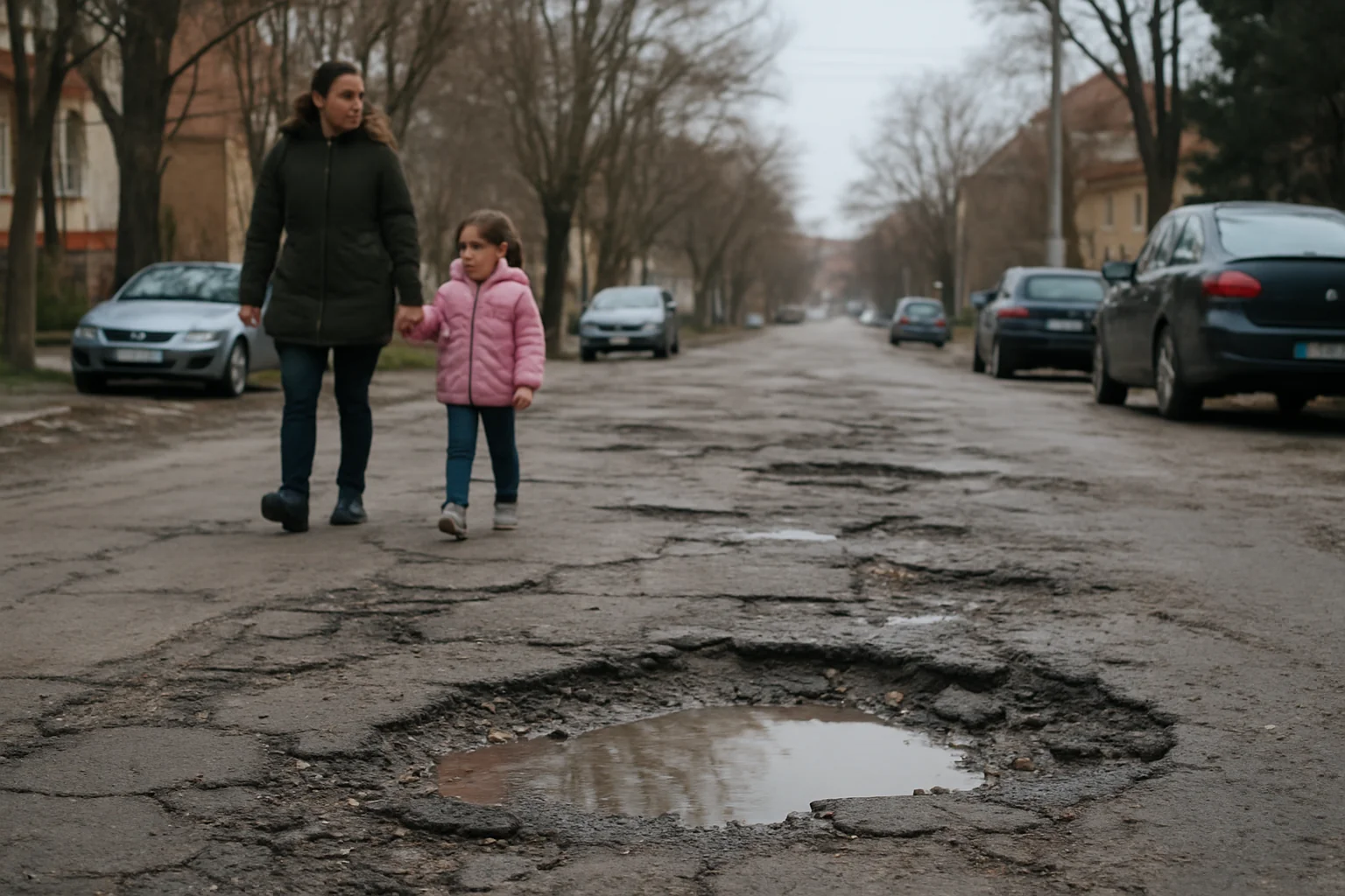 Starea infrastructurii rutiere în Bistrița la început de primăvară 2026