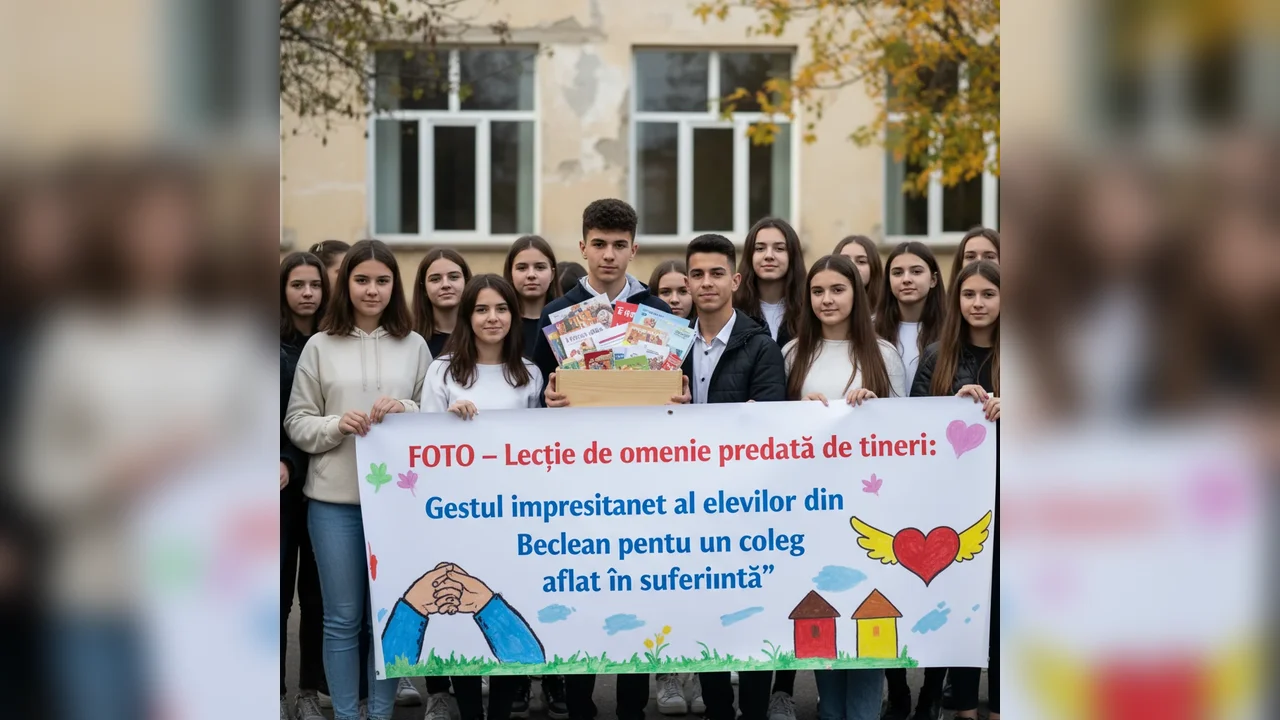 Tinerii din Beclean oferă o lecție de omenie colegului în suferință