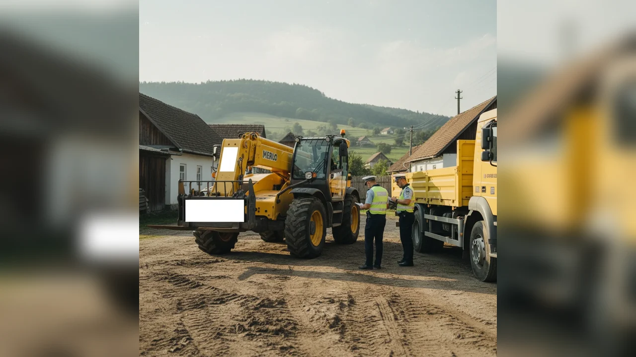 Utilaj furat de 15.000 euro descoperit în Năsăud