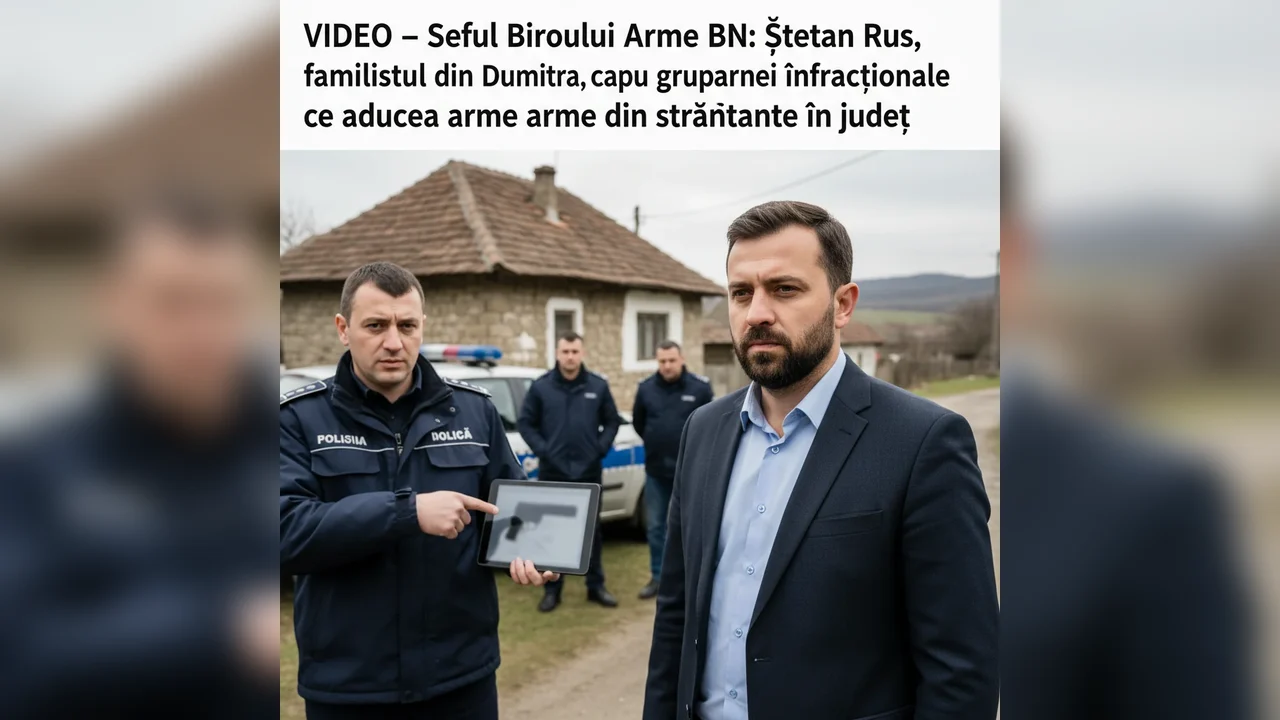 VIDEO – Șeful Biroului Arme BN despre Ștefan Rus, familistul din Dumitra liderul grupării care aducea arme din străinătate în județ