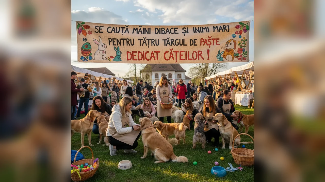 Voluntari pasionați dornici să sprijine evenimentul de Paște pentru prietenii noștri necuvântători!