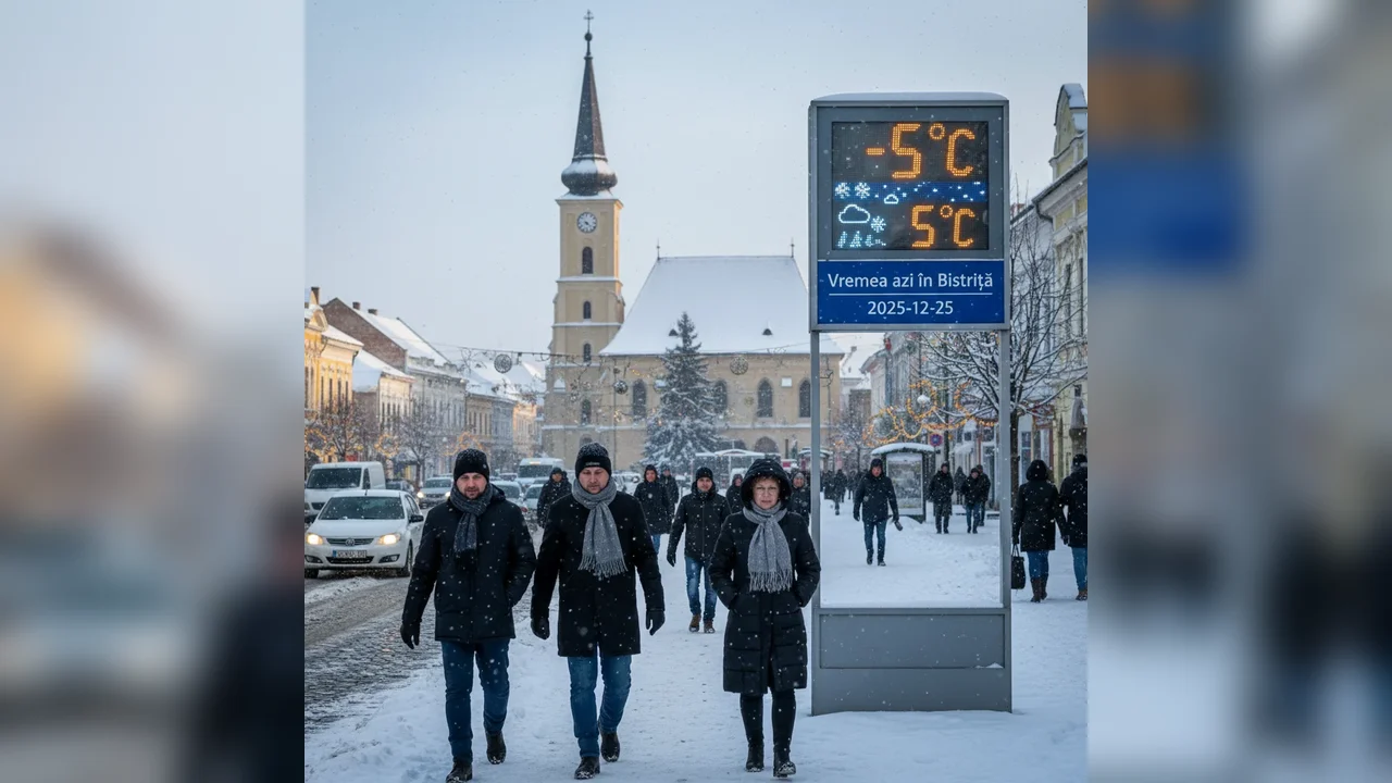 Vremea azi în Bistrița – 2025-12-25