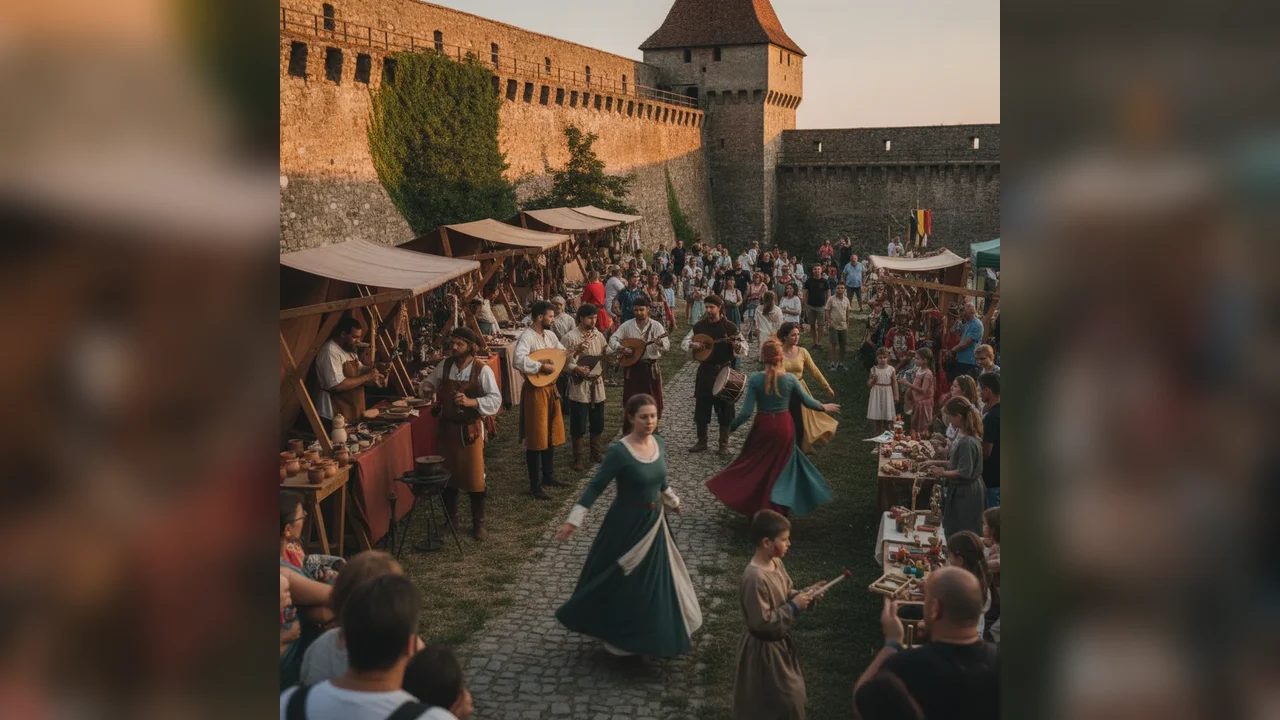 Zilele Medievale animă centrul Bistriței cu ateliere și spectacole